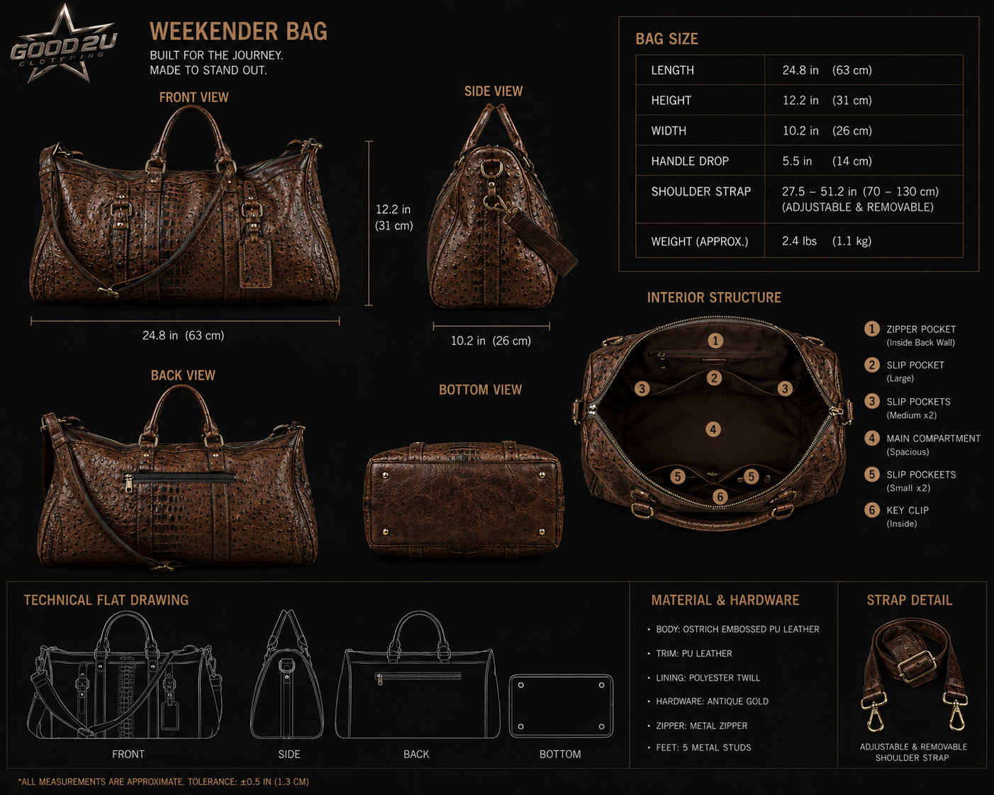 Good 2 U Signature Duffle Bags